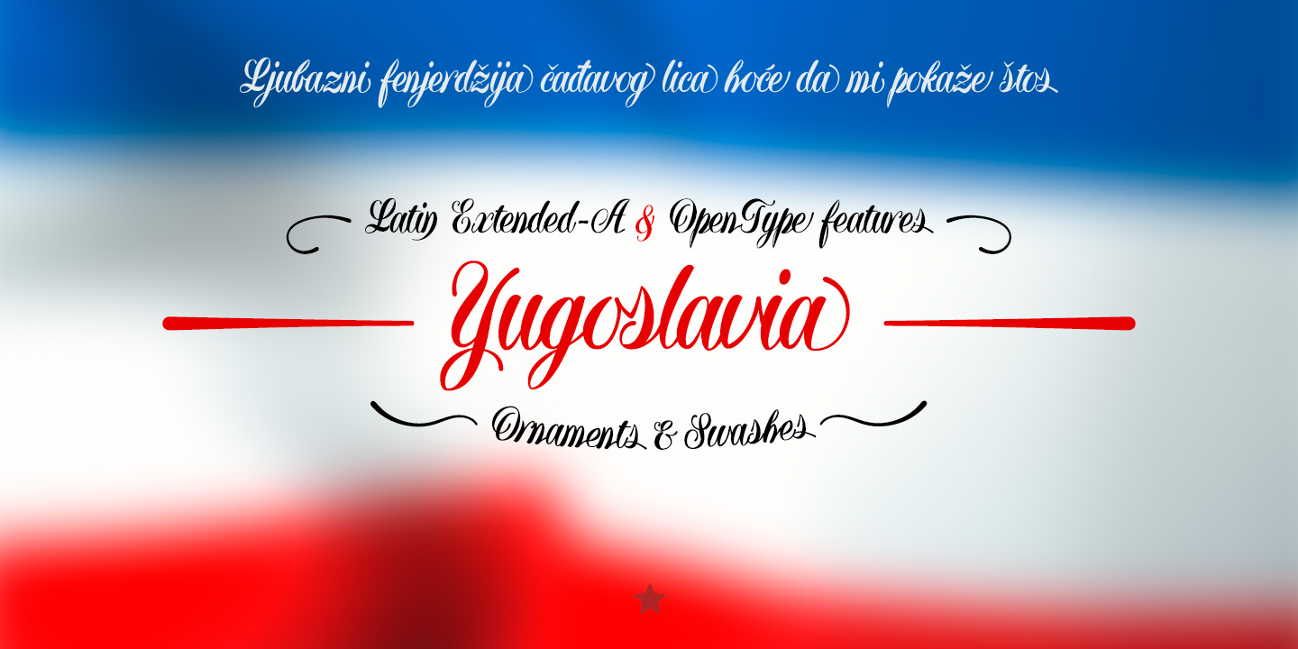 Example font Yugoslavia #5